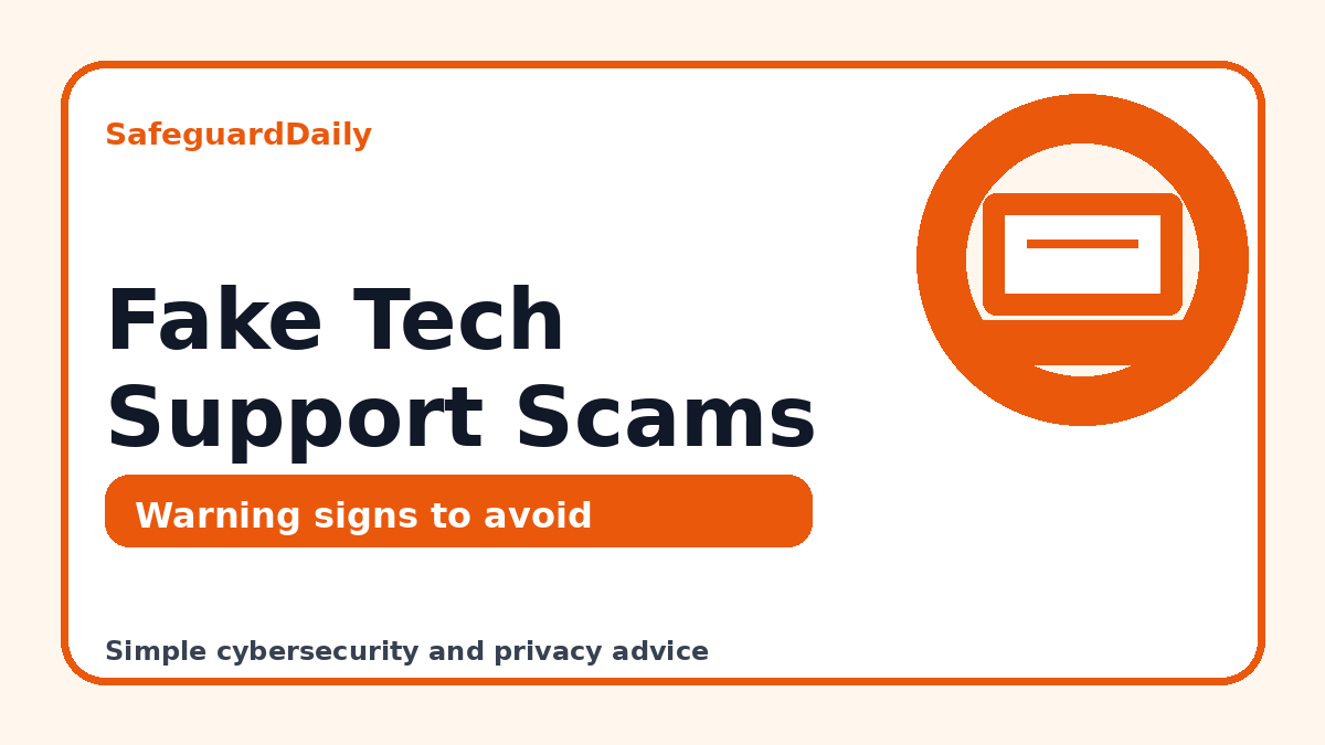 Fake Tech Support Scams